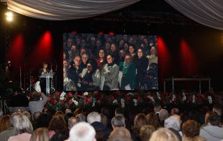 Sonsoles Ónega, durante su discurso en la gala del LII Festival Nacional de Exaltación del Botillo