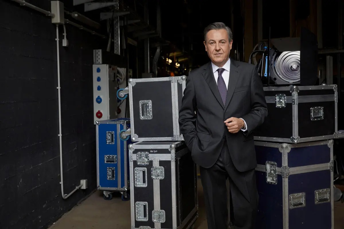 José Ribagorda, en el plató de Mediaset